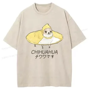 Tokyo-Tiger Cute Chihuahua Japan Washed T-Shirt