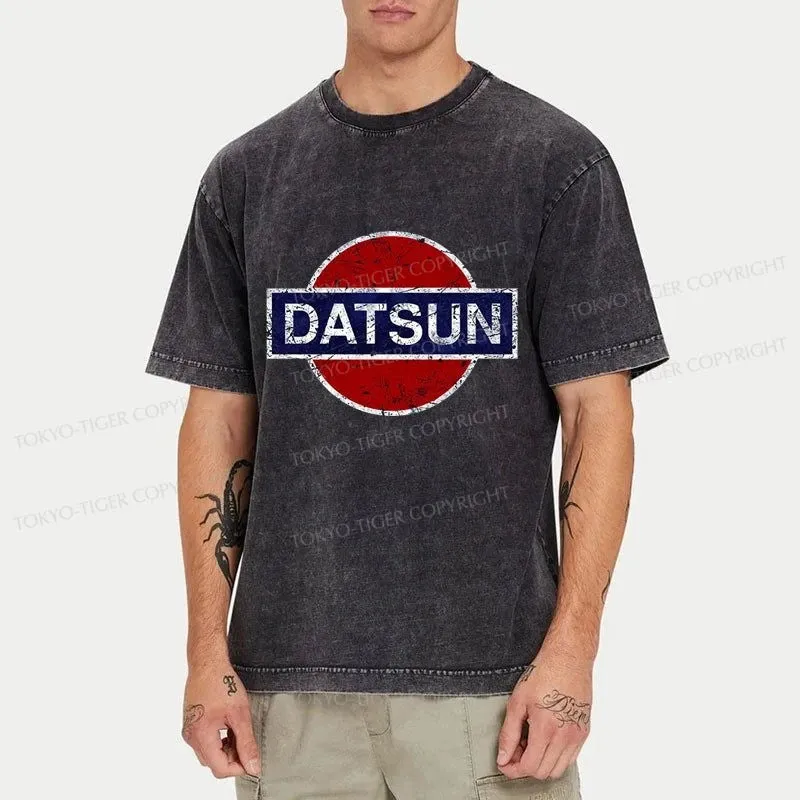 Tokyo-Tiger Datsun Vintage Car Washed T-Shirt