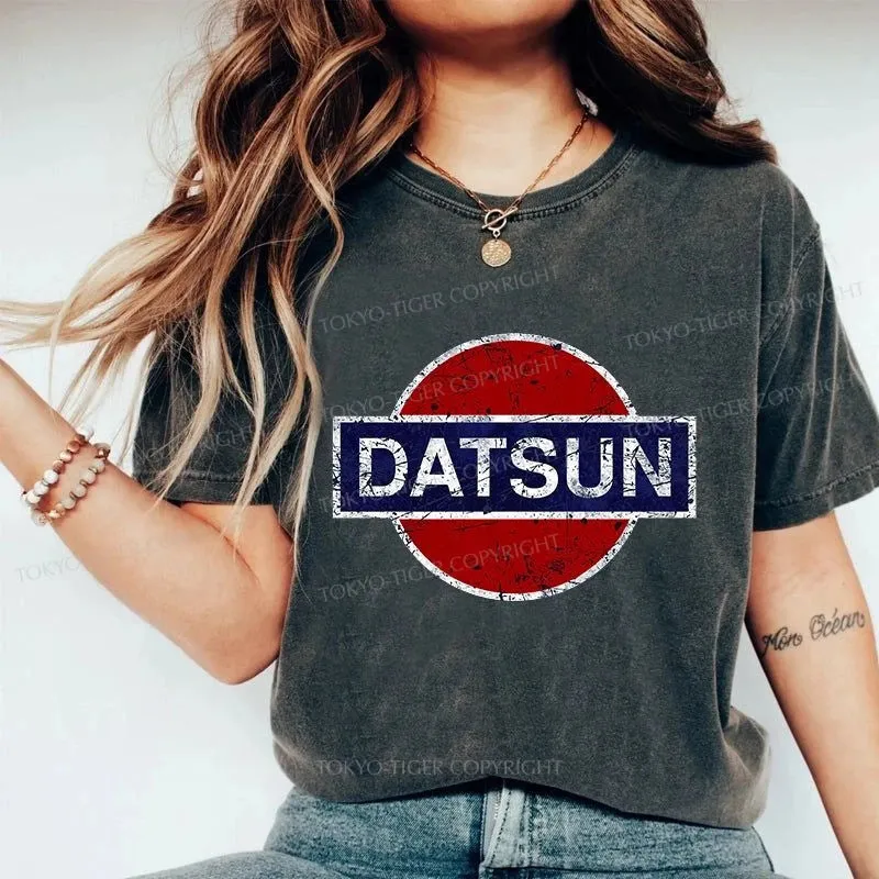 Tokyo-Tiger Datsun Vintage Car Washed T-Shirt