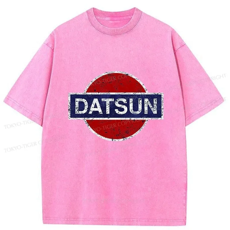 Tokyo-Tiger Datsun Vintage Car Washed T-Shirt