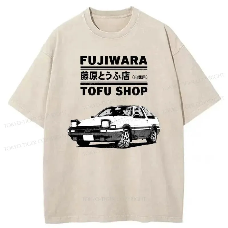 Tokyo-Tiger Fujiwara Tofu Shop Japan Washed T-Shirt