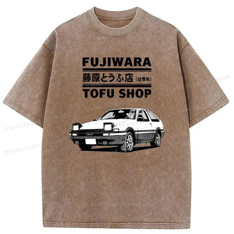 Tokyo-Tiger Fujiwara Tofu Shop Japan Washed T-Shirt