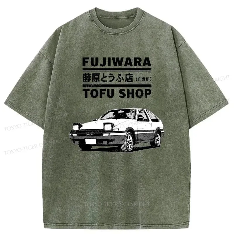 Tokyo-Tiger Fujiwara Tofu Shop Japan Washed T-Shirt