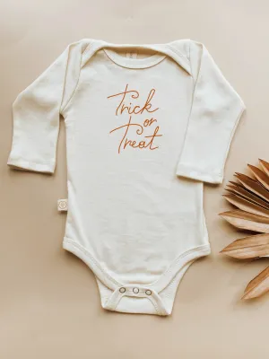 Trick or Treat - Long Sleeve Organic Cotton Bodysuit