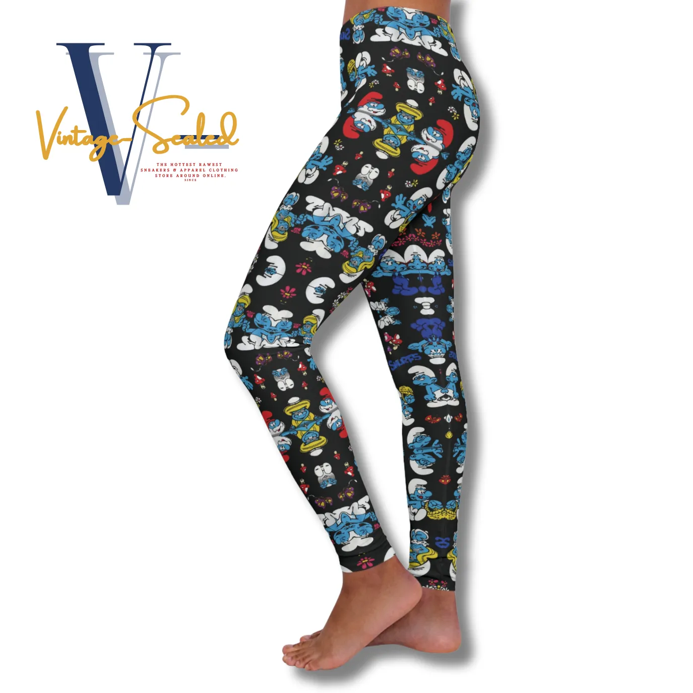 Vintage-Sealed "THE SMURFS" 3D Apparel Leggings| Brand New Women's Fashion