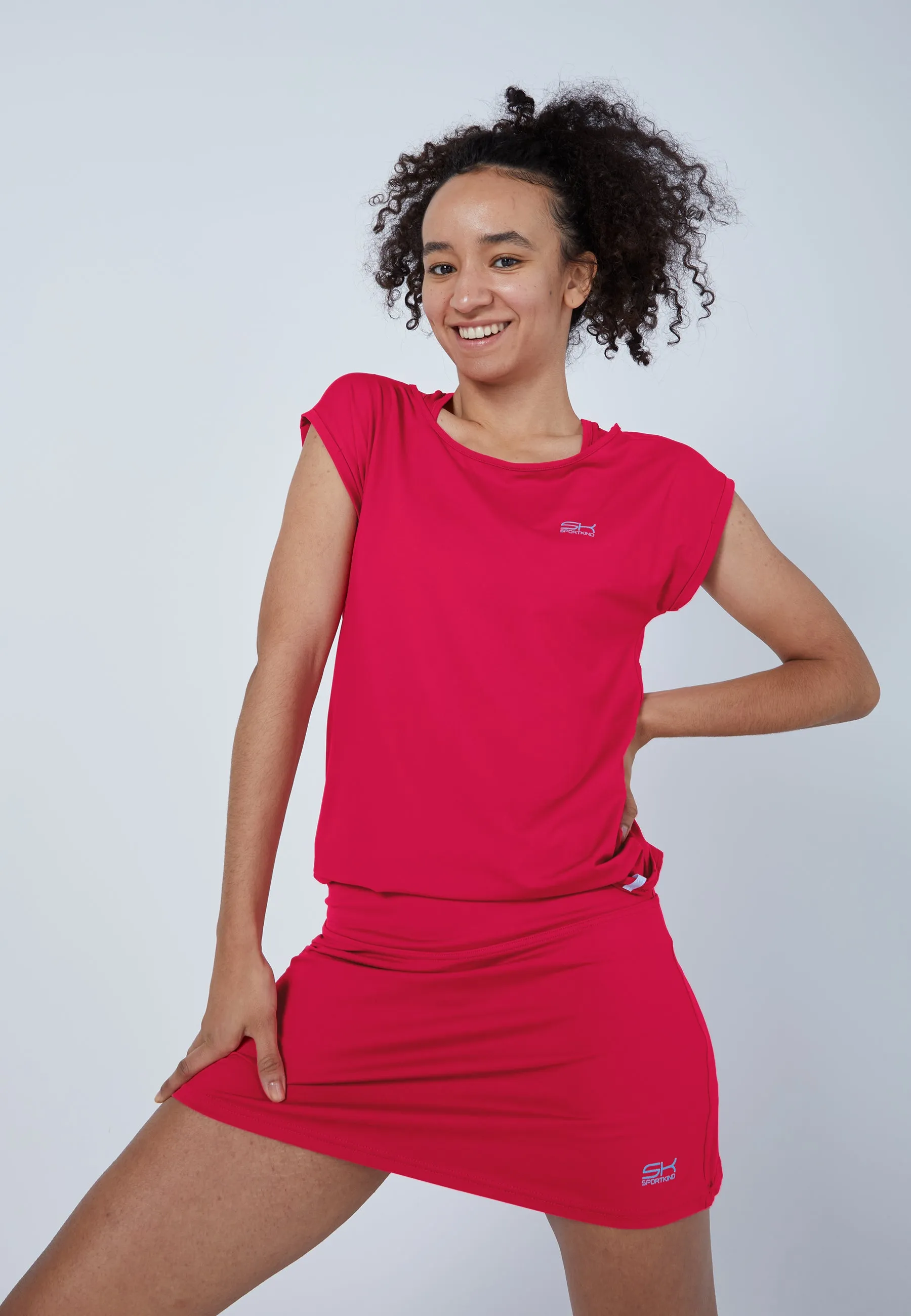 Women Tennis Shirt loose-fit, pink