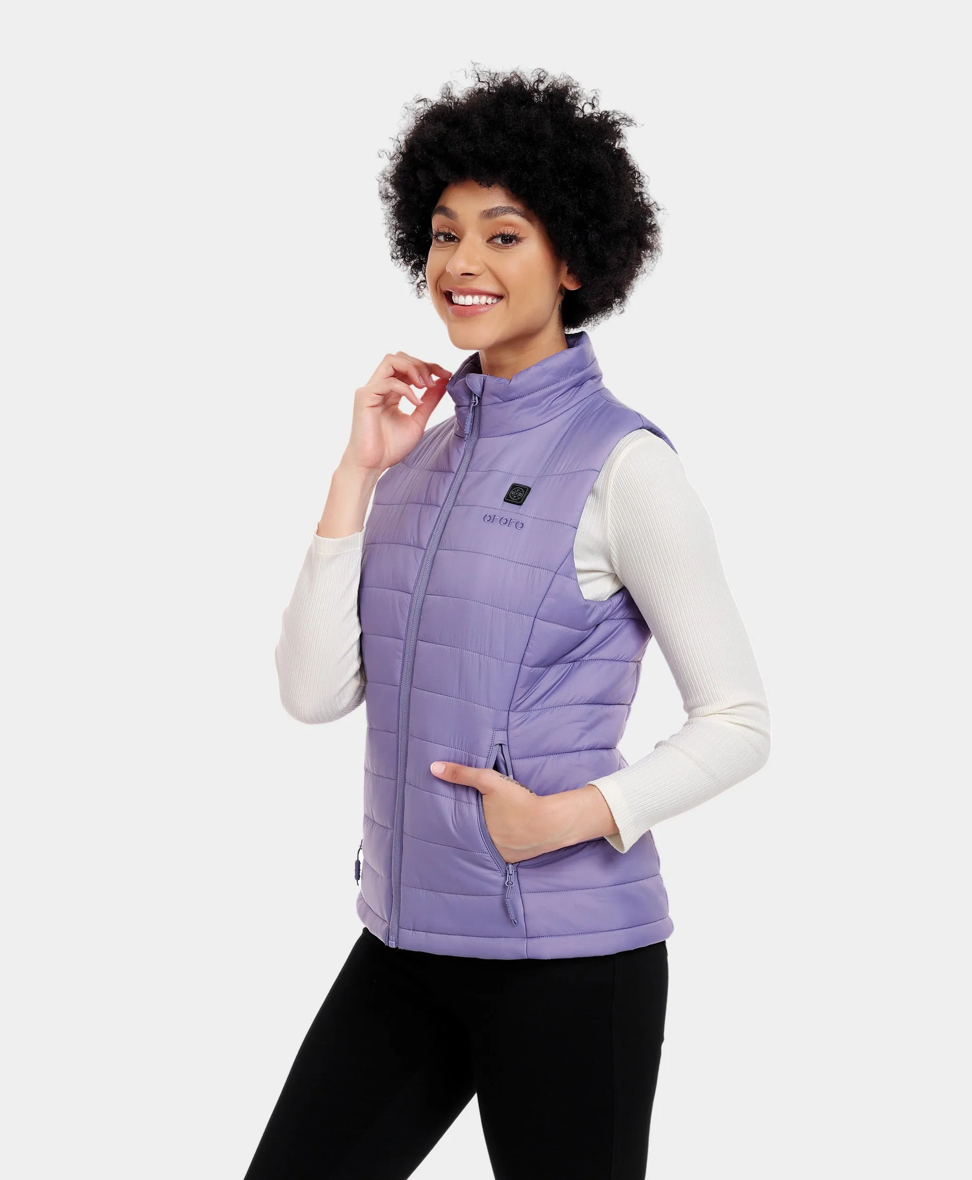 Women's Heated Classic Vest - Purple