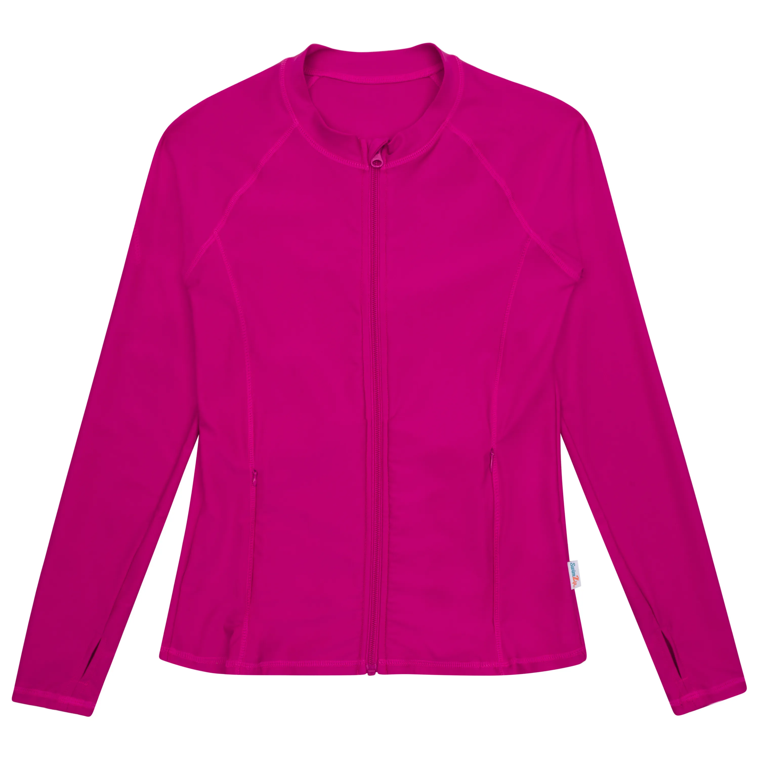 Women's Long Sleeve Rash Guard with Pockets | "Fuchsia"