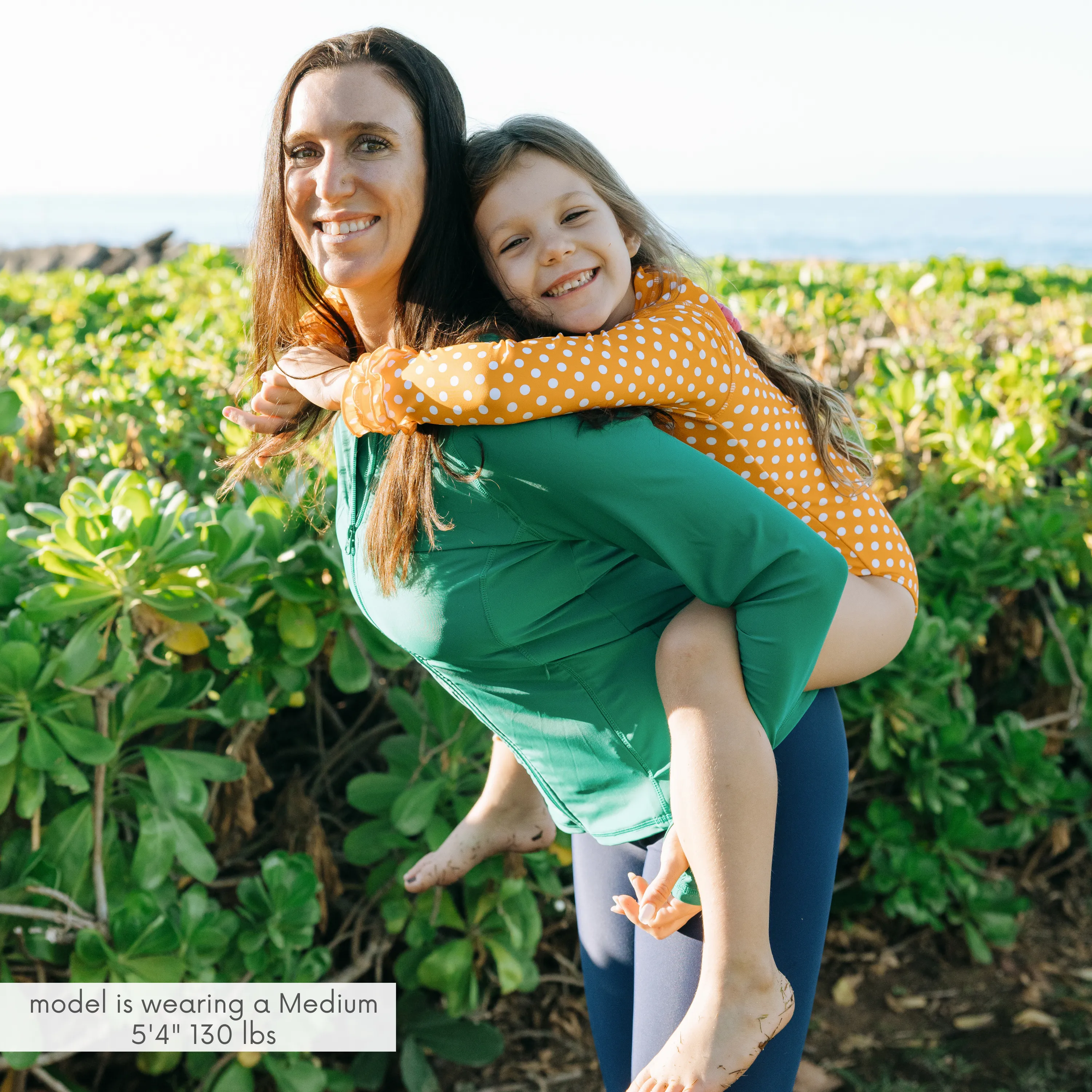 Women's Long Sleeve Rash Guard with Pockets | "Greenlake"