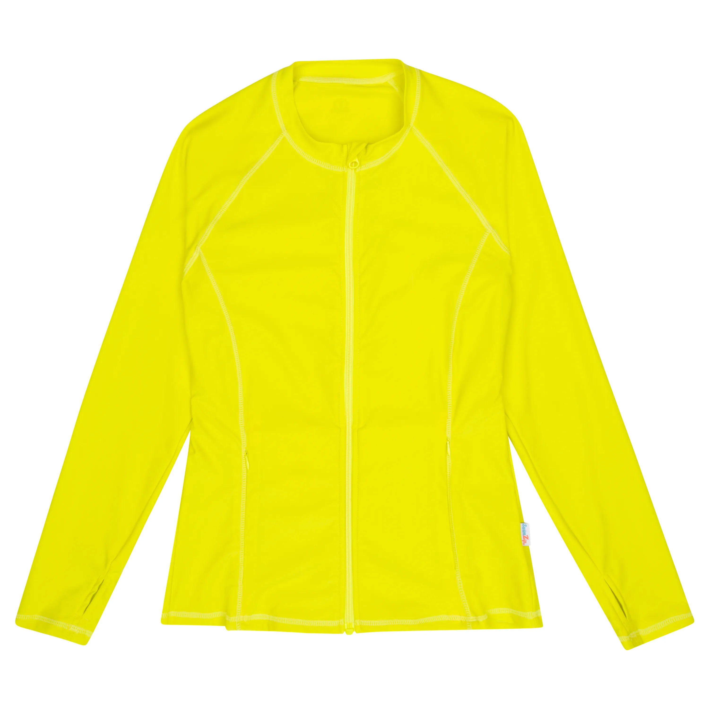 Women's Long Sleeve Rash Guard with Pockets | "Sulphur Yellow"