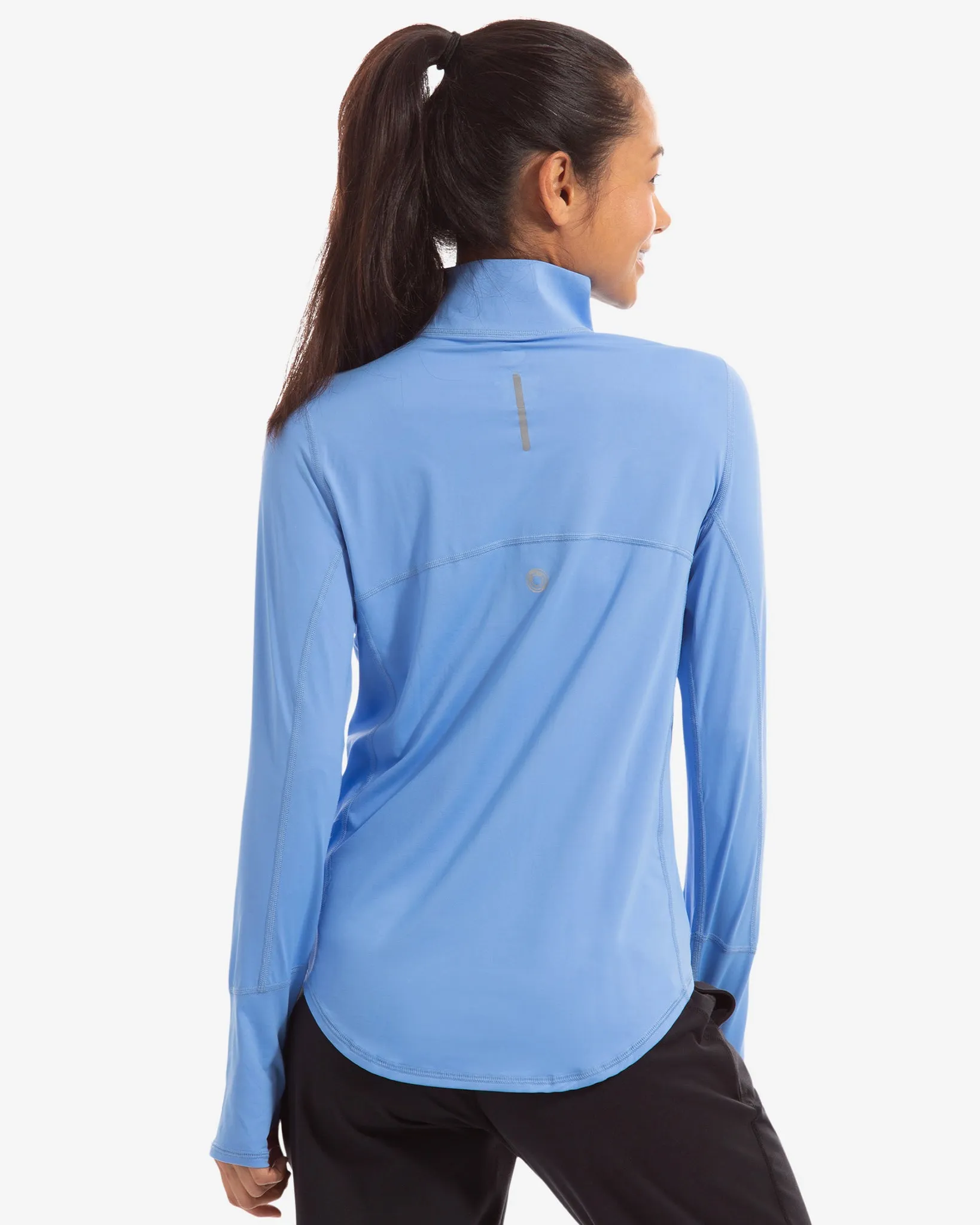 WOMEN'S RELAXED MOCK ZIP TOP (3002)