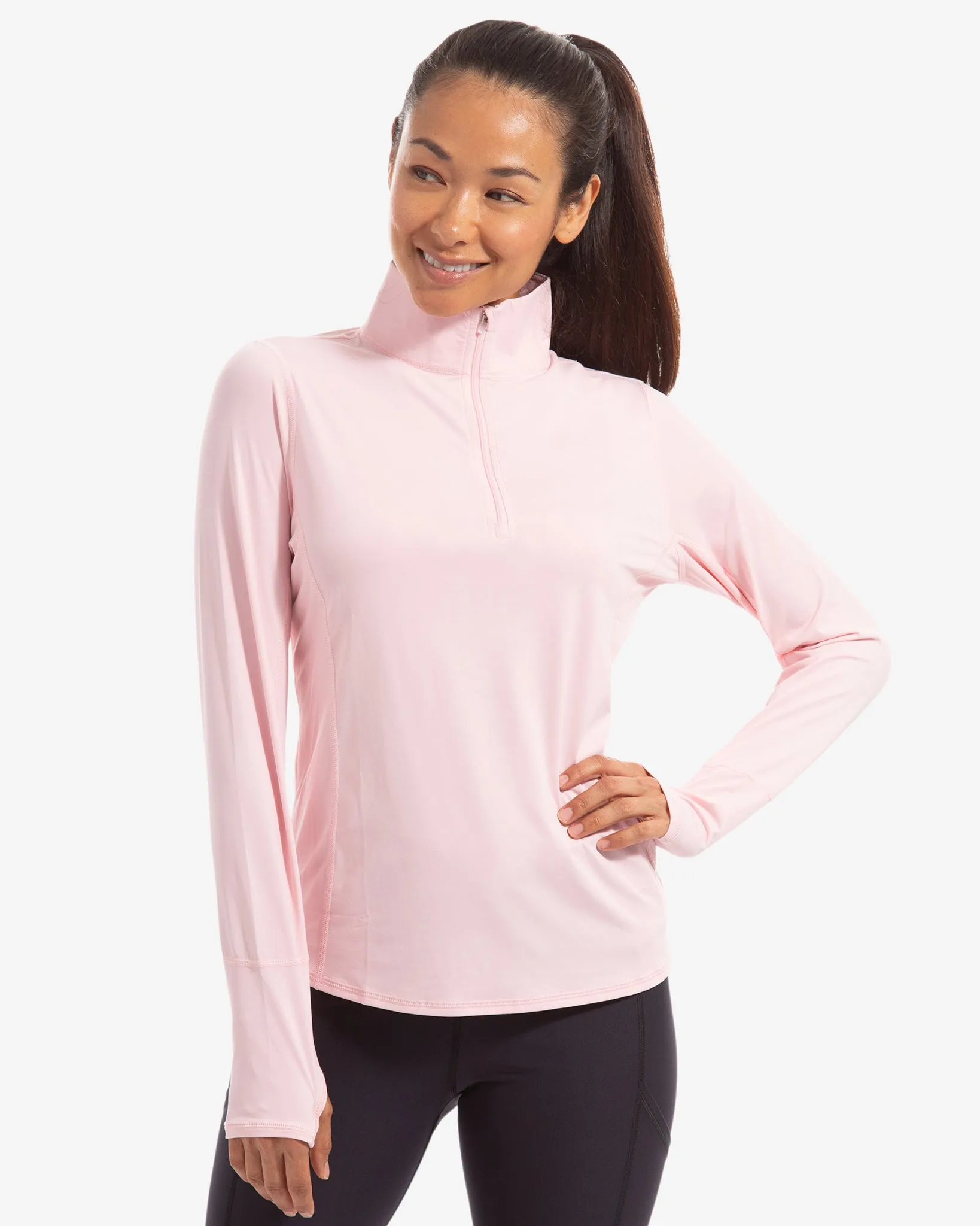 WOMEN'S RELAXED MOCK ZIP TOP (3002)