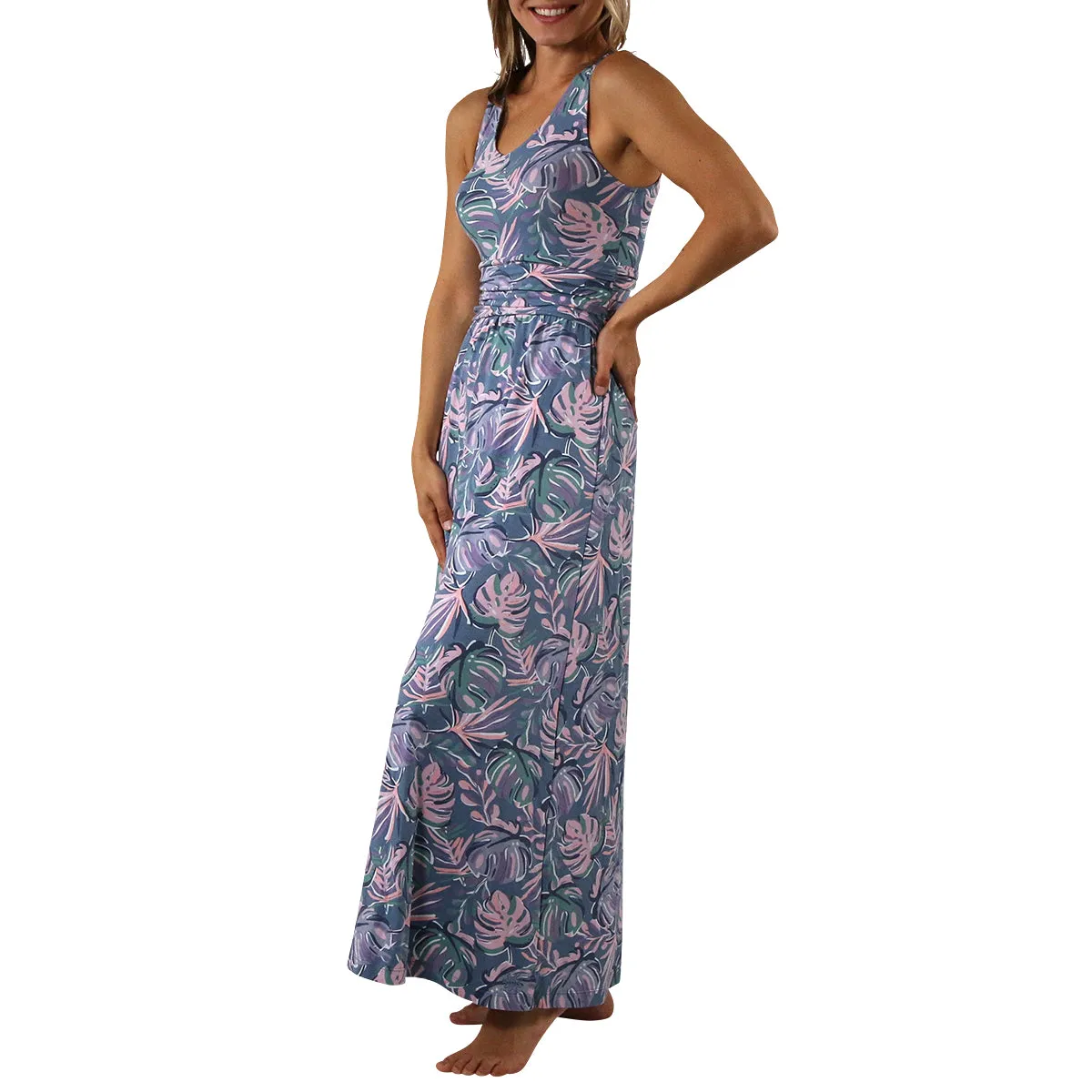 Women's V-Neck Maxi Dress